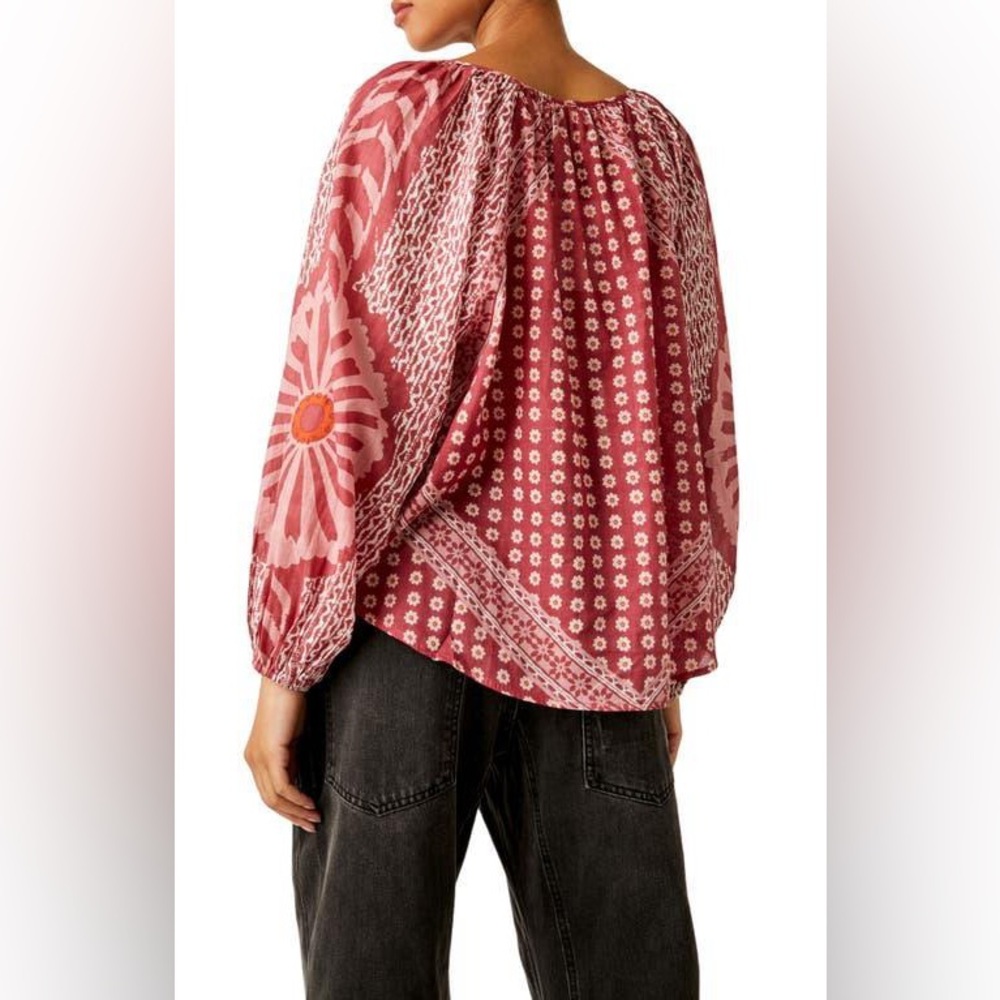 Free People Elena Floral Print Top